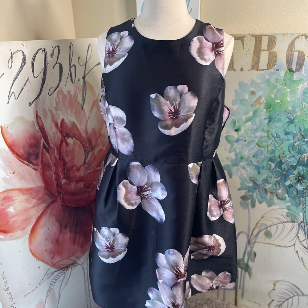 EUC•Forever 21 Plus Size Fit & Flare Floral Dress